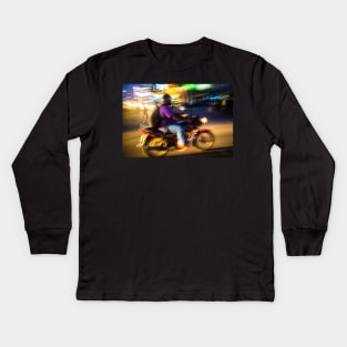 Bangalore Motorbike Kids Long Sleeve T-Shirt